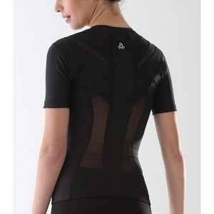 ALIGNMED Posture Shirt for Women Zipper Front Black XS